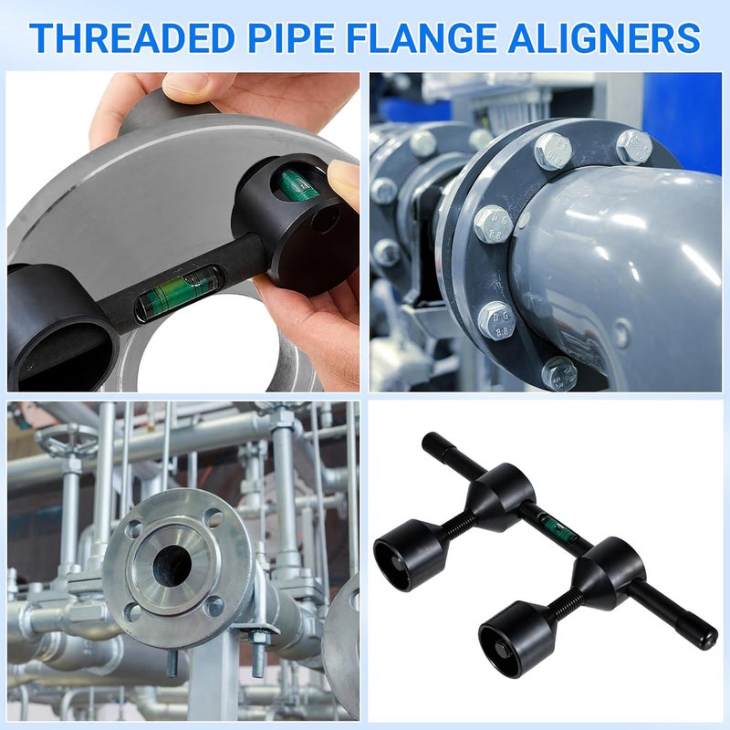 jhtii Flange Aligner Will Fit Flanges with Holes From 1/2” to 1-7/16” Diameter Threaded Pipe Flange Leveler - Image 5